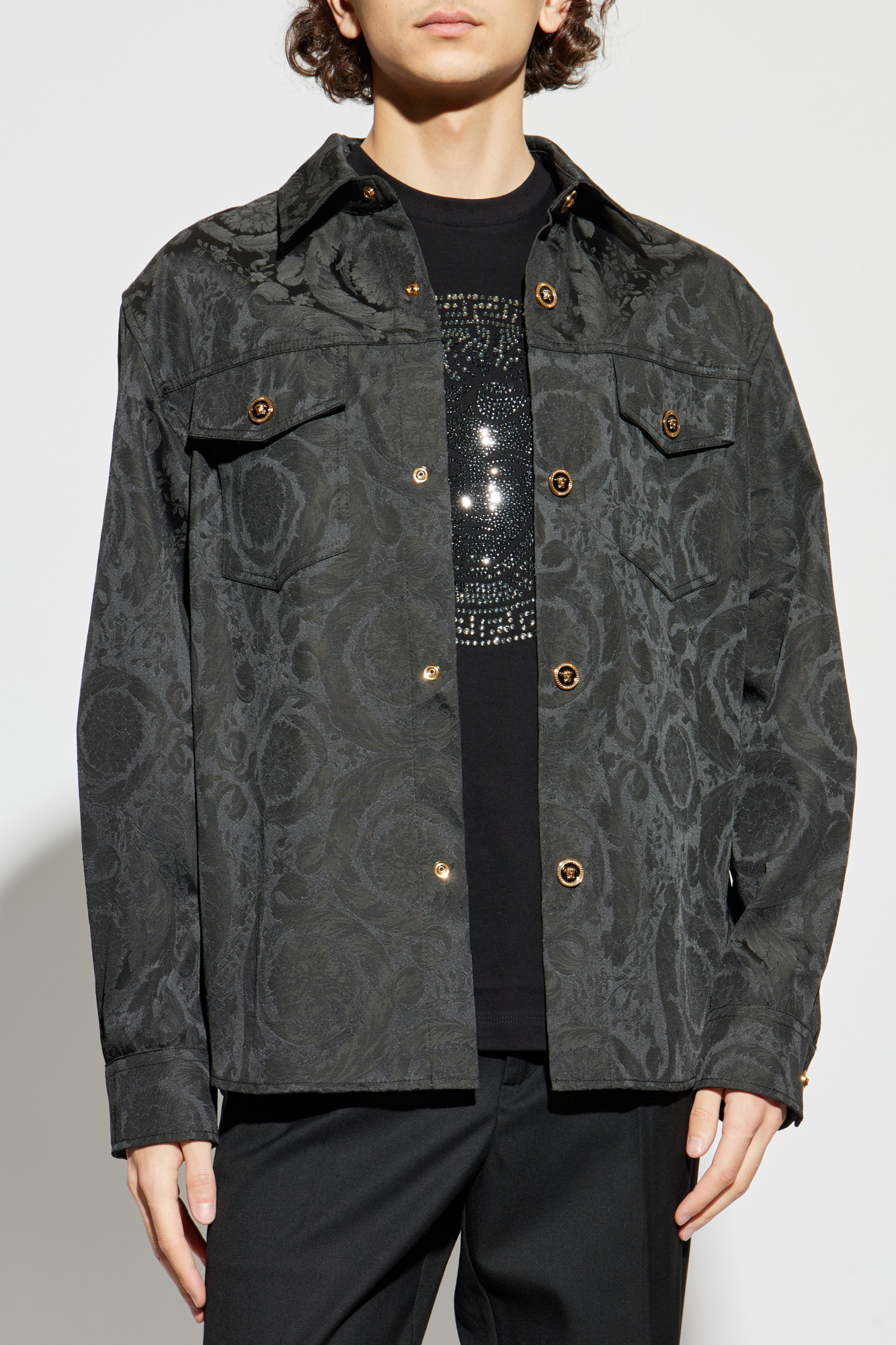 Versace Jacquard jacket with 